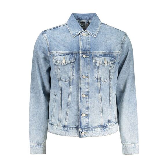 Pepe Jeans Azzurro Cotton Men Men's Jacket